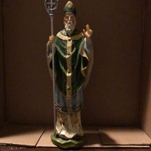 St. Patrick wooden statue